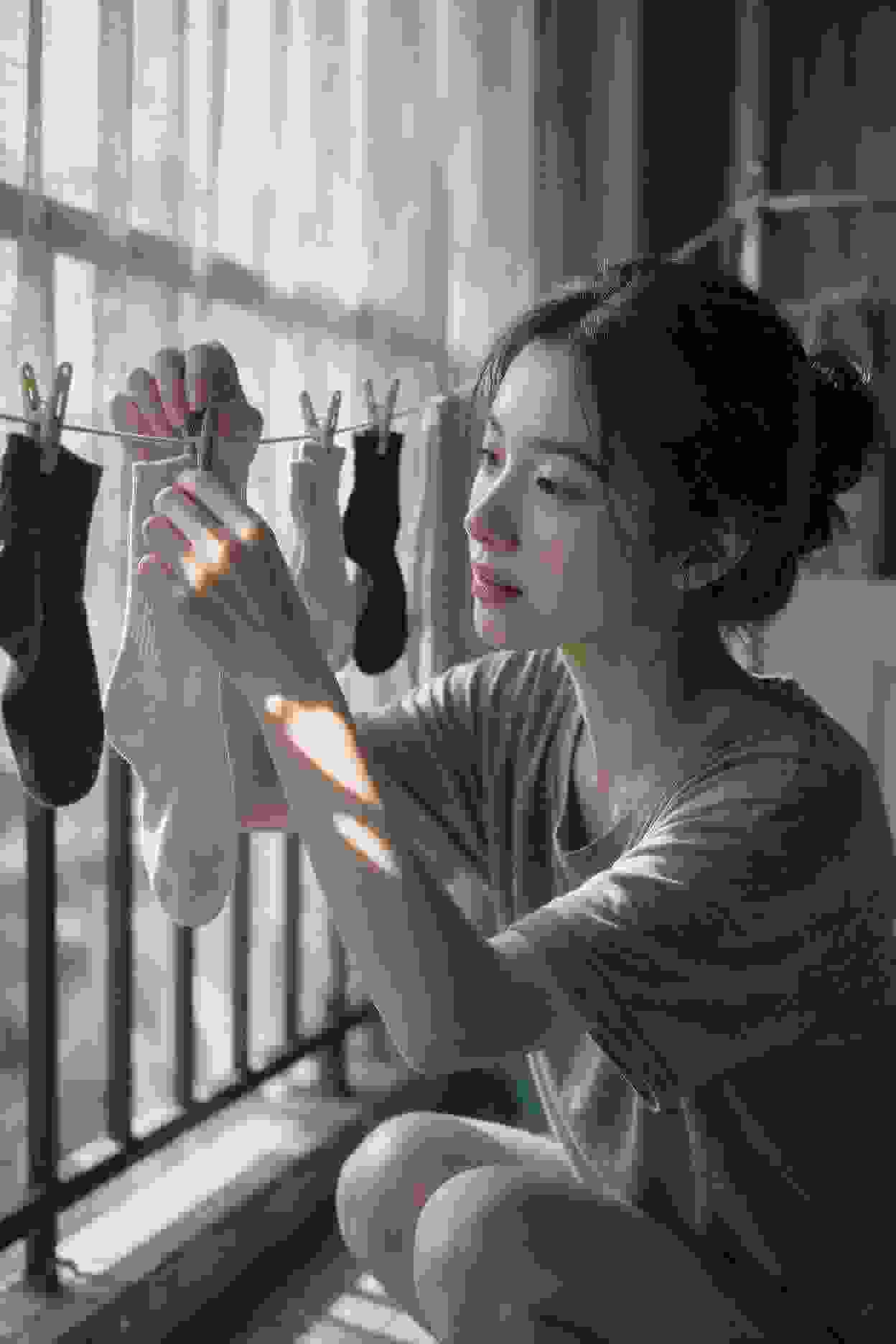 灯下的守候